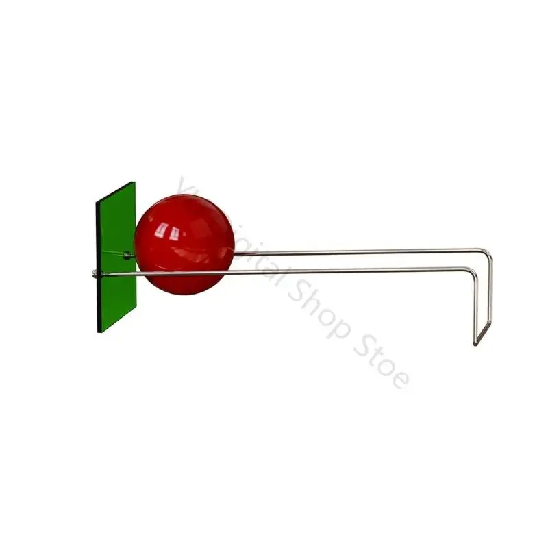 96BA Single Decorative Bookend with Acrylic Panel and Metal Rods, Upright Book Support for Office Desk Storage Organization