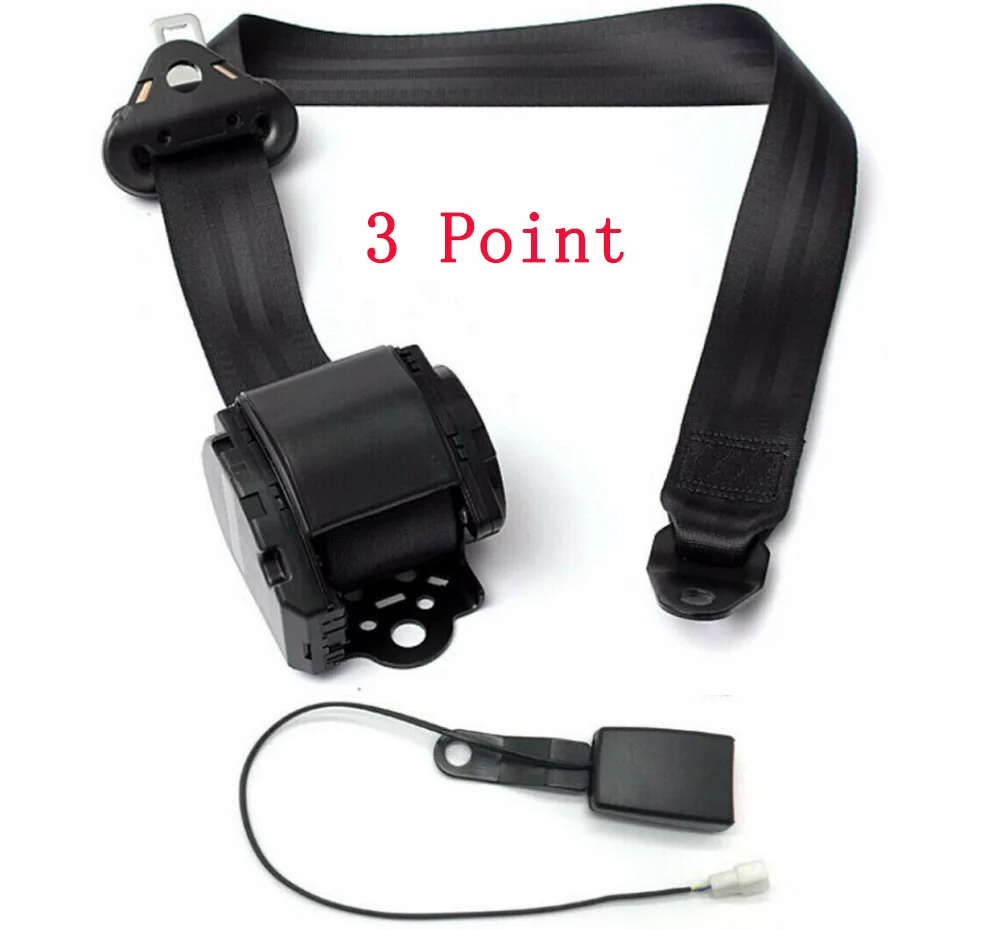 Three Point Car Seat Belt Universal Car Seat Belt Extender Safety Belts Car Front Seat Belt Buckle Kit Automatic Safety Straps