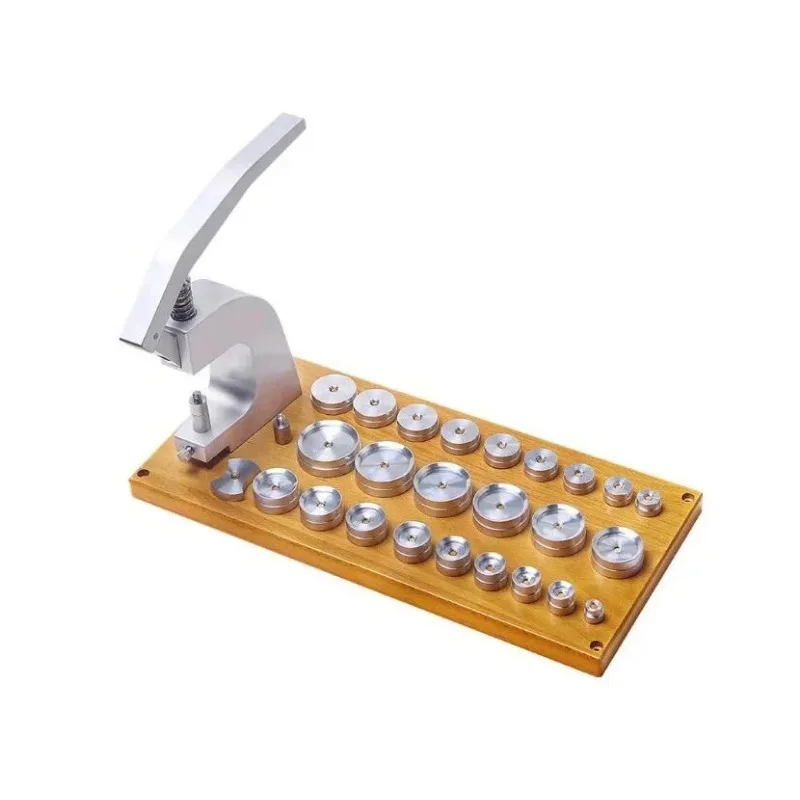 

N.5500 Инструмент для зажима задней панели корпуса часов для закрытия корпуса часов с защелкой Набор из 25 штампов из сплава в комплекте для часовщиков T5500A