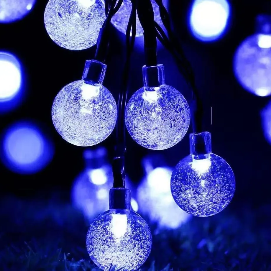 1.5M-6M LED Bubble Ball String Lights, Battery/USB Powered Fairy Lights for Wedding, Birthday, Christmas Party Decoration