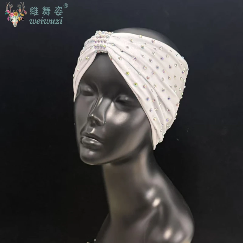 

Professional Latin Sexy Headband AB Stones Dance Accessories Female Chacha Samba Rumba Dance Practice and Performance Headwear