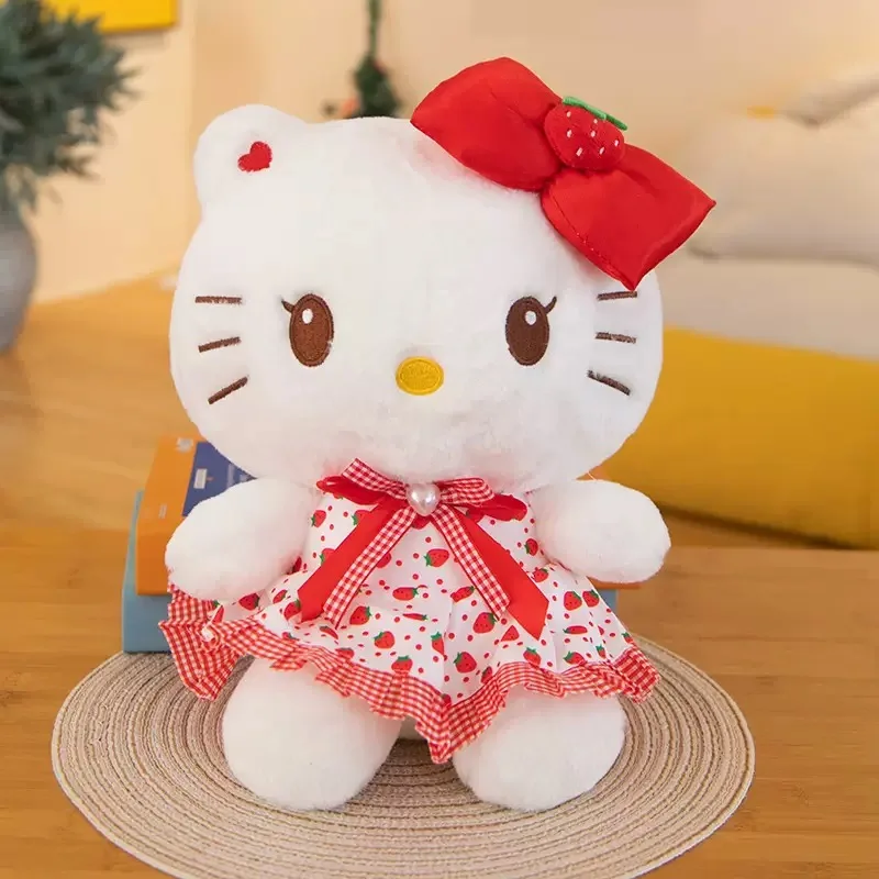 22cm Hello Kitty Kuromi Pillow KT Plush Toy Girls Soft Stuffed Animal Toys Heart My Melody Cinnamoroll Stuff Doll Gifts... ﻿