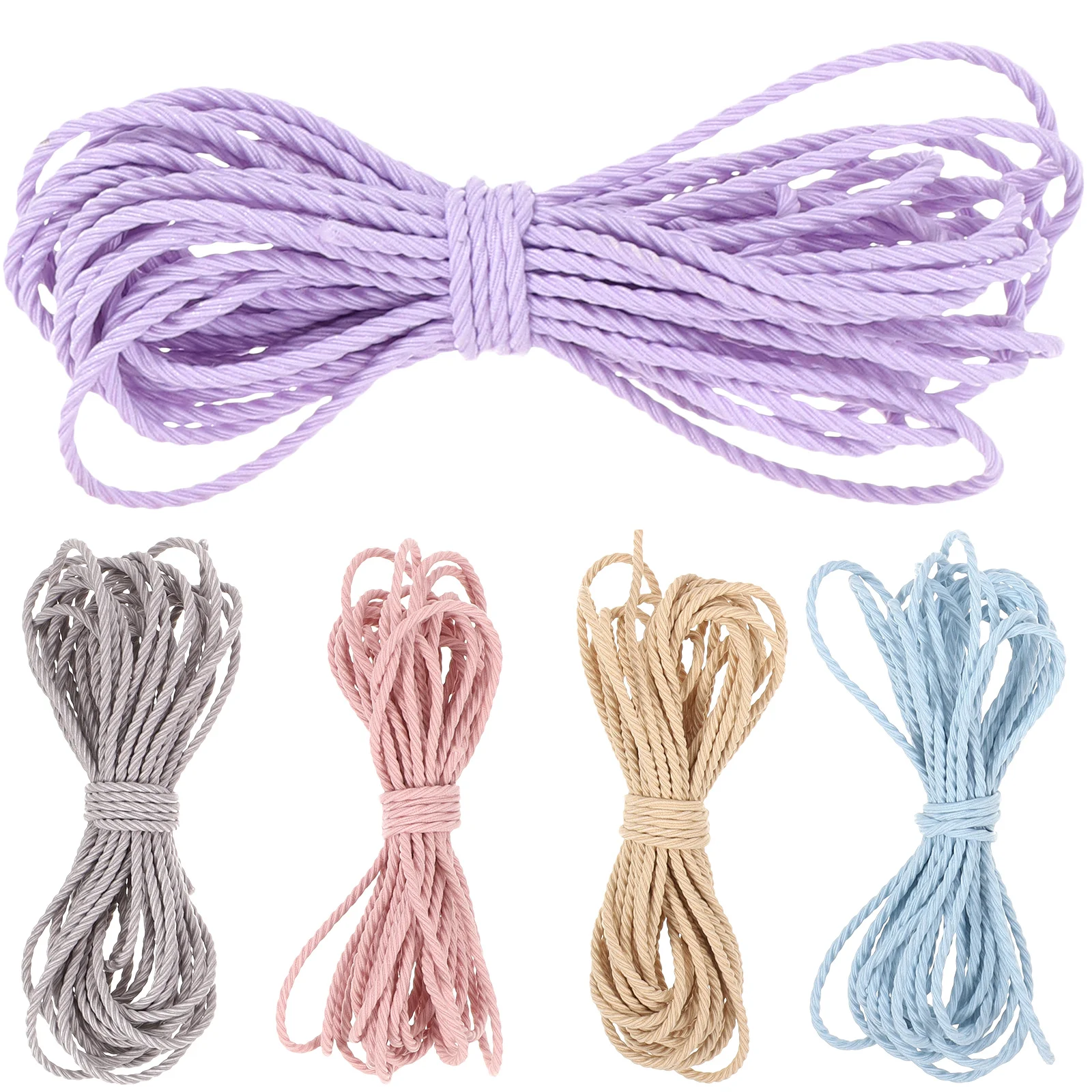 

5 Pcs Hair Ring Accessories Elastic Jewelry Cord Stretchy Bracelet Ties Beading for Bracelets Headband Necklace