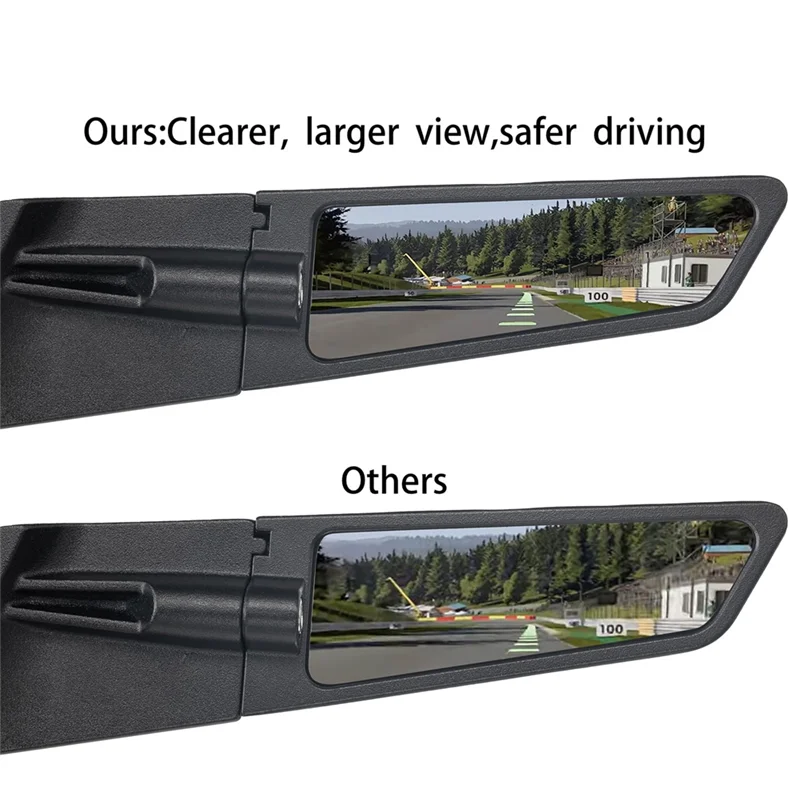 Rearview Mirror Universal Rearview Mirror Reflector For Kawasaki Yamaha Honda  Wind Blade Mirror Modified Rearview Mirror