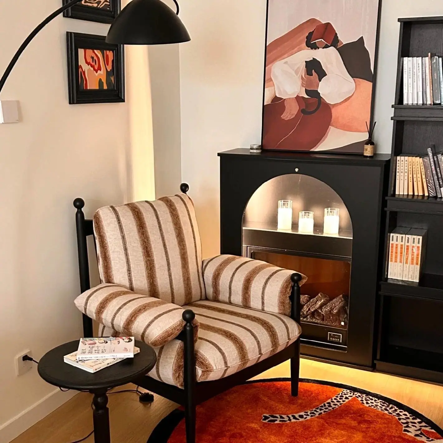 Upgraded ancient-style Chiwu chair, casual chair, French vintage lounge chair, light luxury American sofa, high-backed single