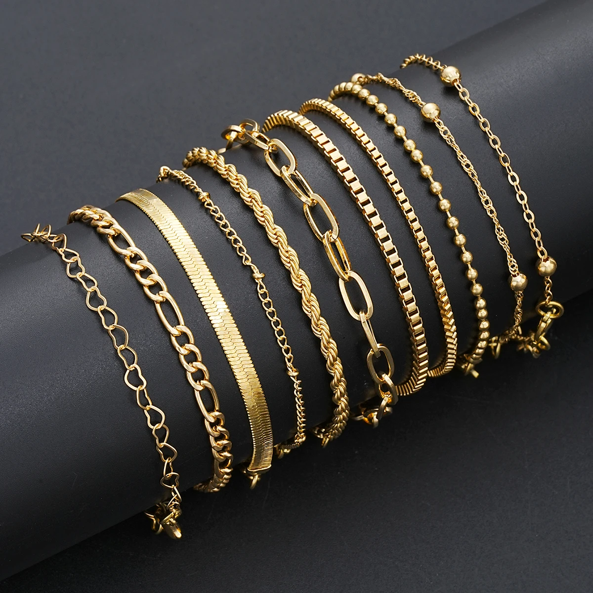 17pcs Fashion Minimalist Jewelry Set For Women Vintage Twist Snake Bone Heart Butterfly Star Pendant Necklace Bracelet Sets Gift image 5