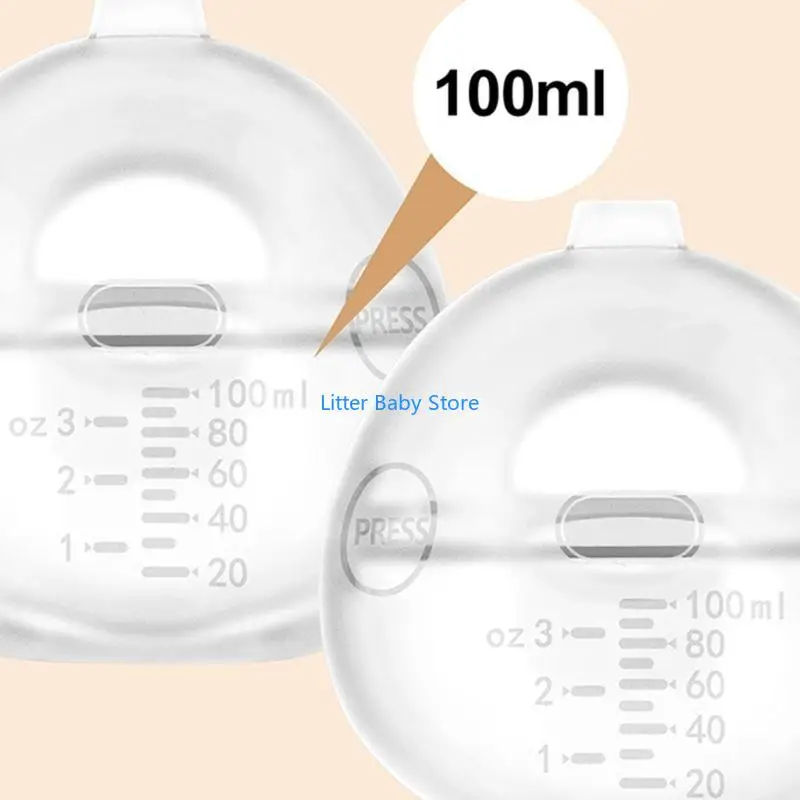 

N80C Silicone Breast Milk Collector Leak Proof 100ml Comfortable for Nursing Moms