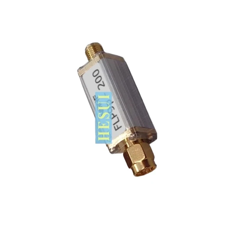 200MHz Filte 1W 200MHz 9th-order low-pass filter LPF modue board Discrete LC component Small size SMA port CNC Al shield shell