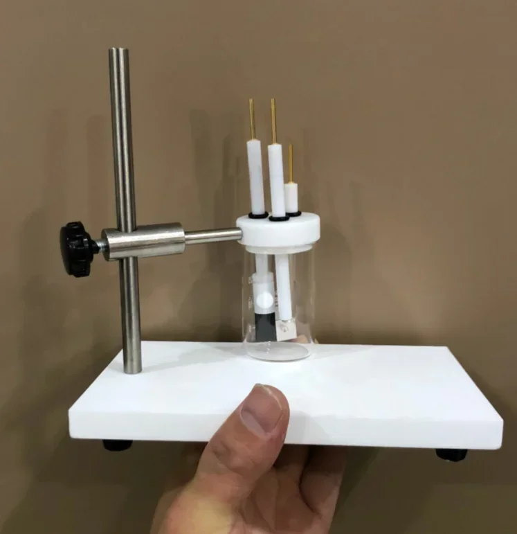 

Stable PTFE Base Electrode Stand Simple Holder for Scientific Research