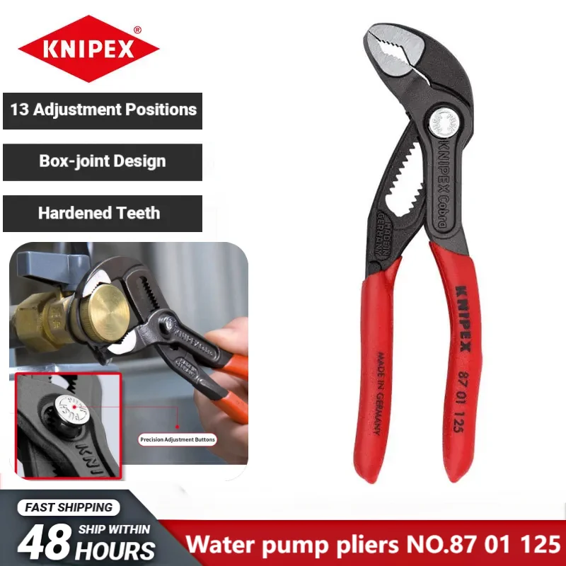 KNIPEX 87 01 125 Cobra Water Pump Pliers 5-Inch Blend Ergonomic Plier