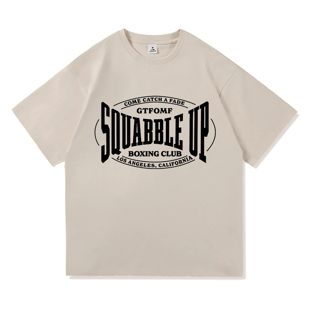 Squabble Up Kendrick Lamar GNX Album Boxing Club  T Shirt Men Clothing Harajuku Unisex High Quality Cotton Tops Graphic T Shirts