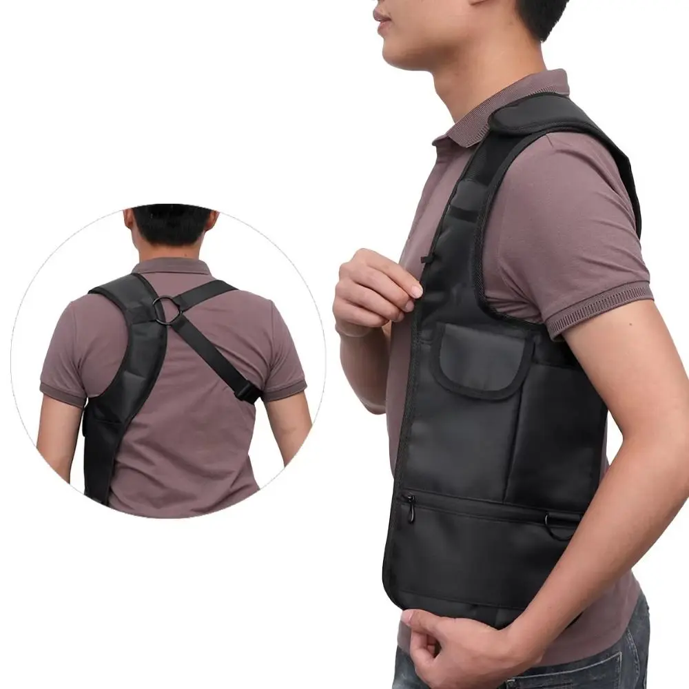Black Hidden Underarm Shoulder Bag Single-Shoulder Adjustable Strap Wallet Concealed Pack Portable Multi-Pocket