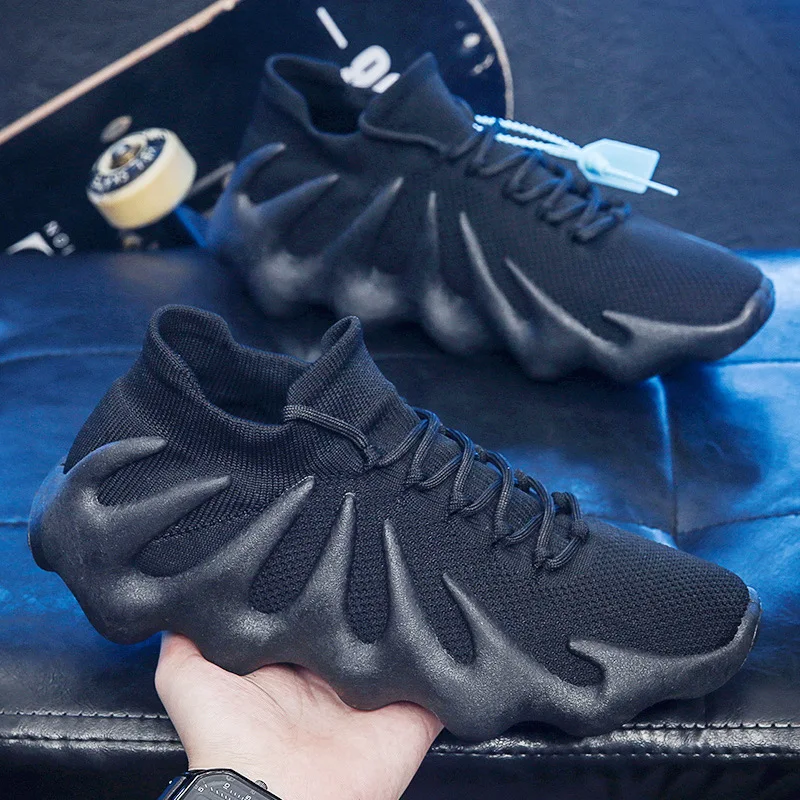 Zapatillas Deportivas Transpirables de Malla para Hombre, Antiolor, Ligeras, Cómodas, para Toda la Temporada, Zapatillas Sin Cordones, Ropa Deportiva Moderna