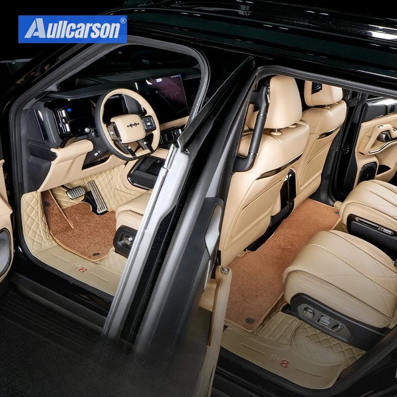 For BYD Leopard 8 2024 2025 Double Layer Car Floor Mats Cargo Liner Boot Carpets  Full Coverage Denza B8 Car Accessories