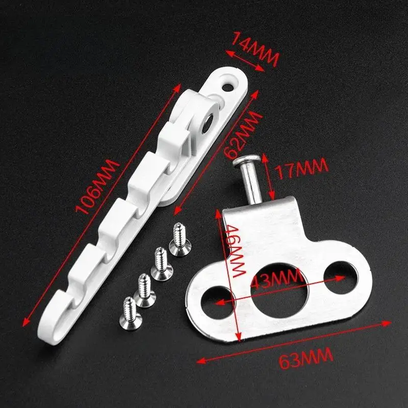Home Security Window Limiter Inner Casement Latch Position Stopper Wind Brace Adjustable Child Safety Device