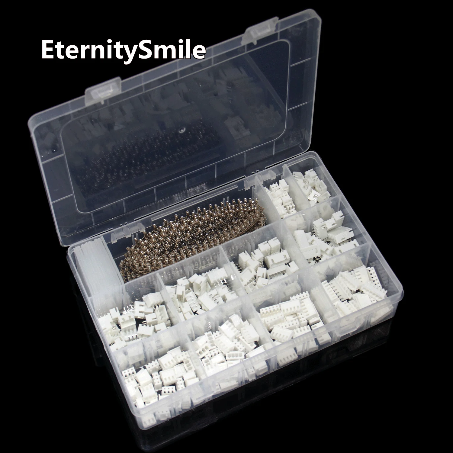 760pcs XH2.54mm 2/3/4/5/6P Male/Female Continuous Terminal Housing PCB Header Wire Connector 1M 10P Cable/Crimping Tool Kit