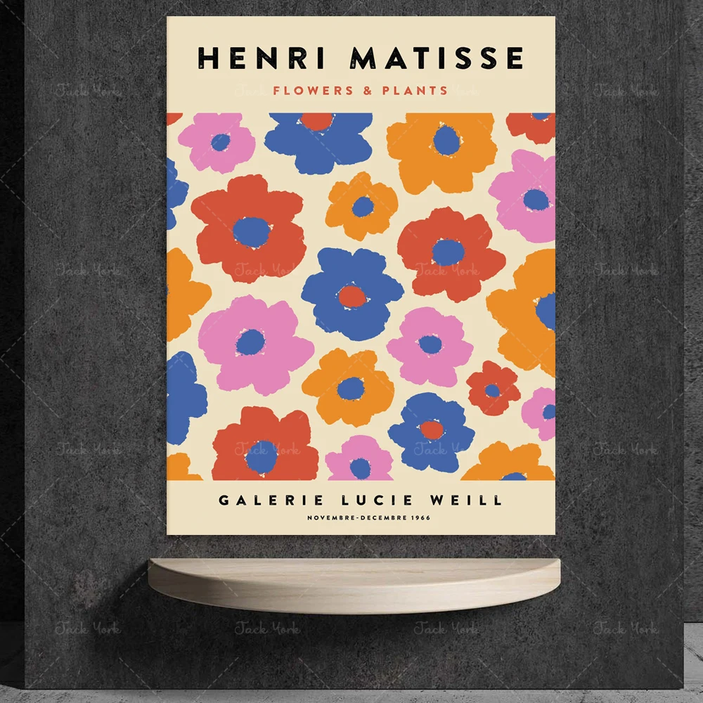 Matisse Flower Poster, Flower Market, Minimal Wall Art, Henri Matisse Print, Matisse Plants, Tokyo Flower, Printable Poster,