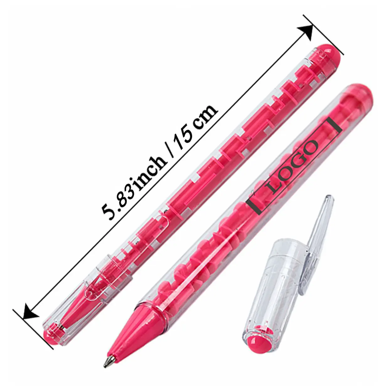 

100PCS Fun Play NASA Office Cultural Goods Inventory Stationery Color Rod Mixed Color Cute Teenager Worry Lost Ball Pen