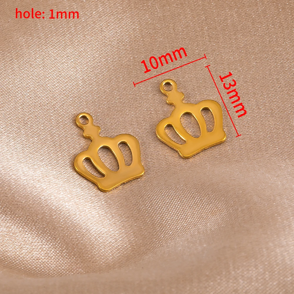 20 قطعة نمط جديد الفولاذ المقاوم للصدأ تاج قلادة ل عقد دي اي واي سوار أقراط سحر مجوهرات اكسسوارات #6