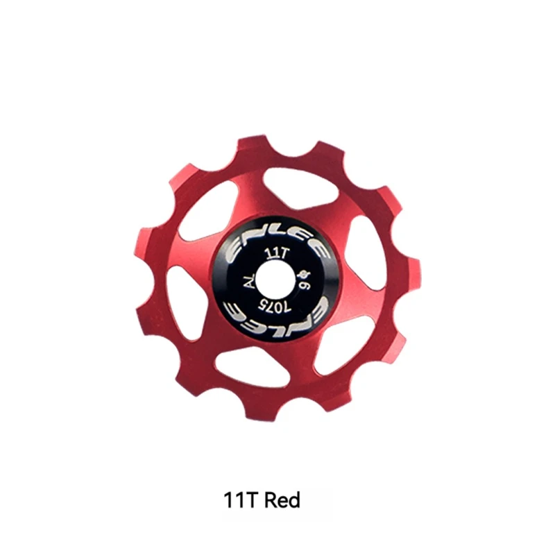 ENLEE Fahrrad Aluminium Legierung Guide Rad Pulley Schaltwerk 11T 13T Guide MTB Keramik Lager Jockey Rad Für 4/5/6MM