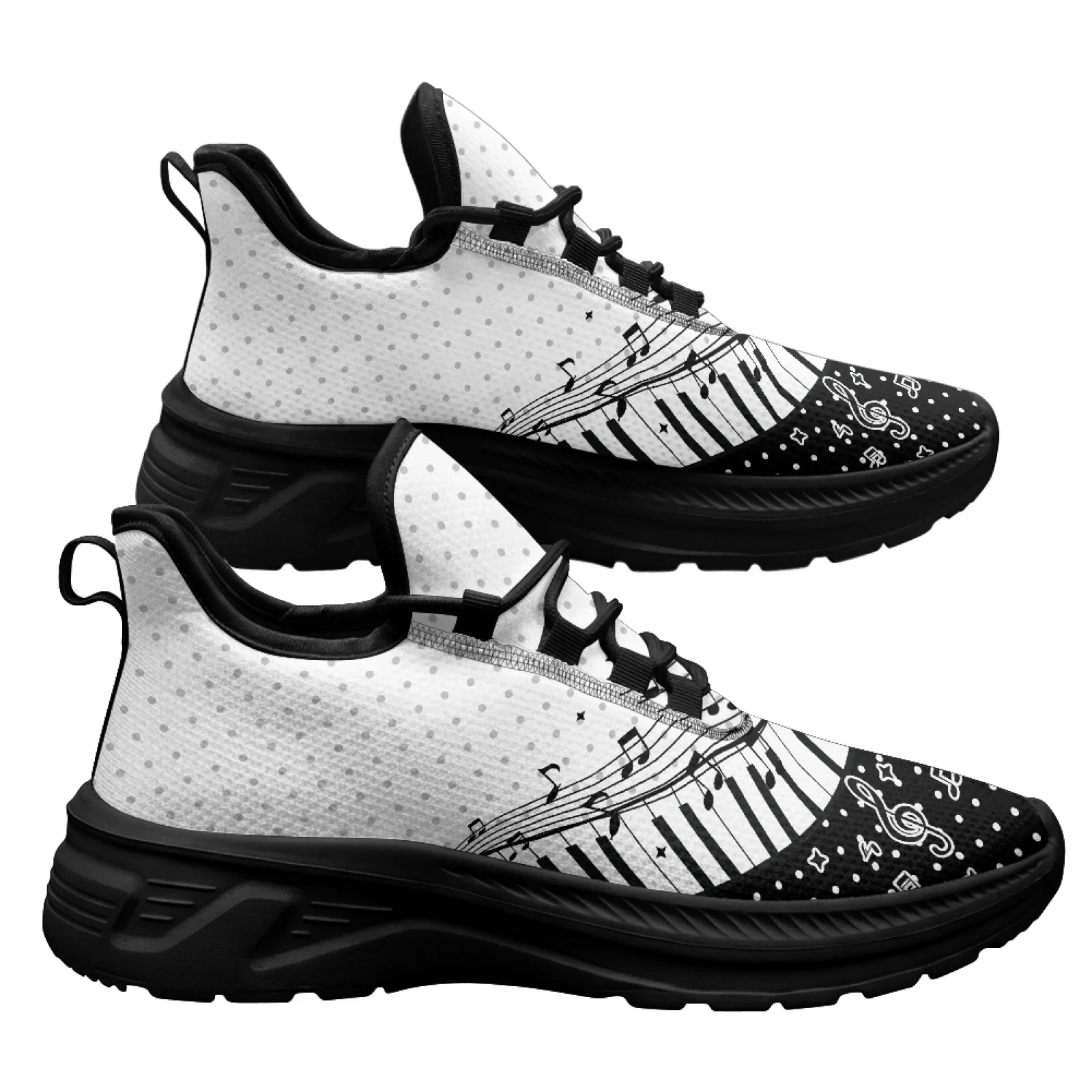 PENSTROLL Music Note Piano Comfortable Lightweight Low-Top Casual Shoes Men's Running Shoes for Mens Athletic Outdoor