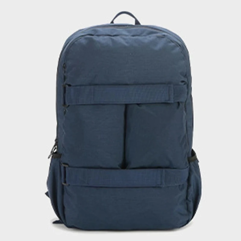 New solid color casual versatile backpack, fashionable large capacity backpack, outdoor travel bag for both men and women