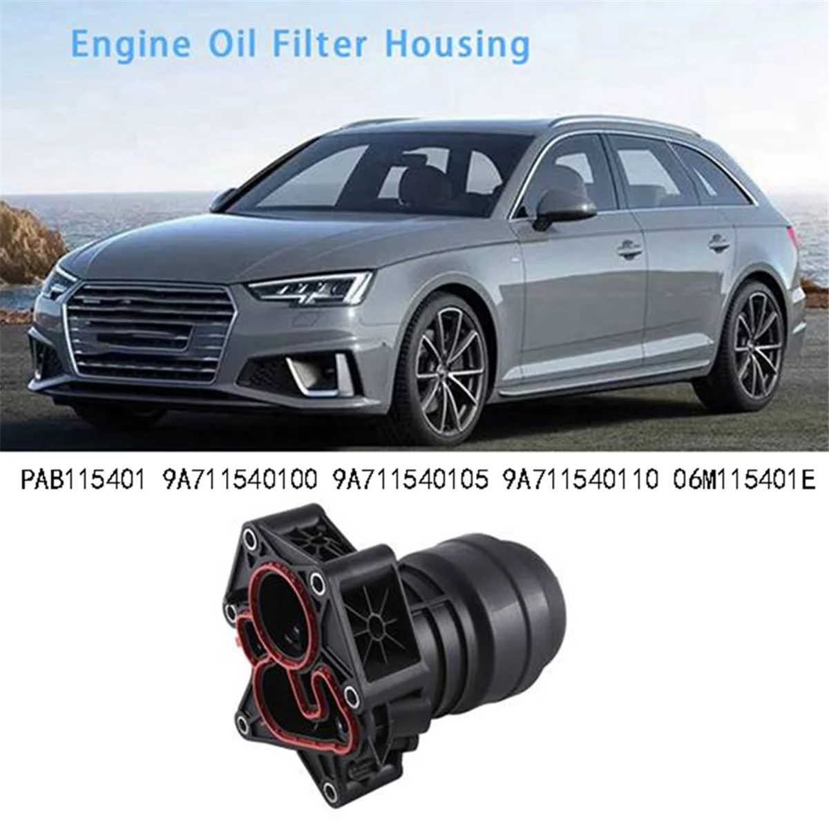 ポルシェ,カイエン,パナメーラ,マカン,オイルグリッドベース用オイルフィルター,pab115401,9a711540100,9a711540105,9a711540110,06m115401e