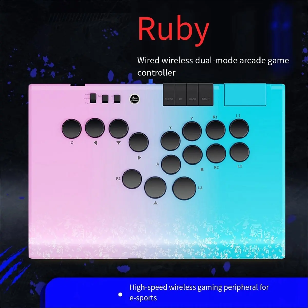 Wireless Controller Leverless 2.4G Wireless Connection Storage Bag for Android PC Steam