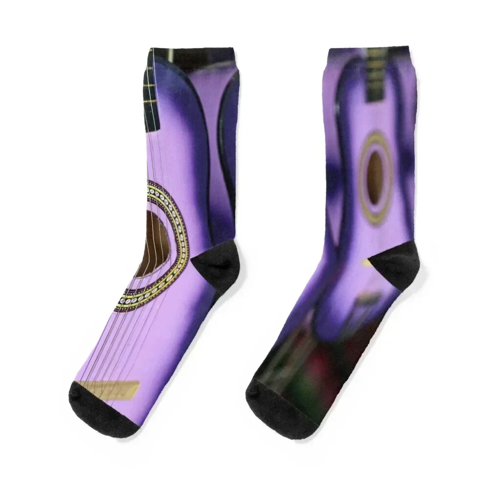 

Purple Guitars Socks designer brand happy set Sports Socks For Man Women's