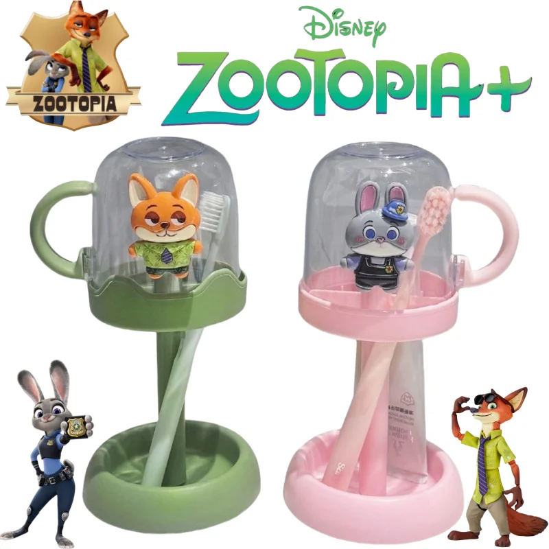 

Disney Zootopia Judy Hopps креативный мультяшный стеллаж для хранения чашек для полоскания рта, студенческий домашний общежитие, удобная стойка для хранения зубных щеток