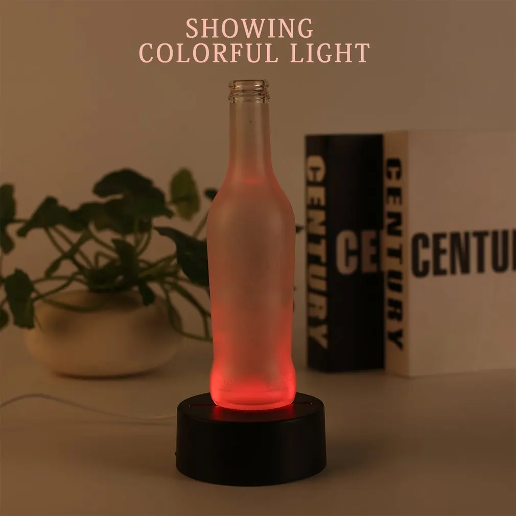 LED Lamp Bases 7 Colors Touch Switch Remote Control Replacement Bases 3D Table Desk Lamps Accessory For Illusion Night Light