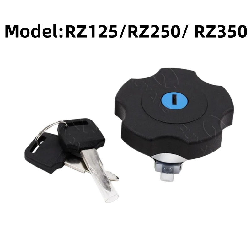 Motocicleta ignição interruptor e combustível tampas do tanque, Lock Keys Set, Yamaha RZ125 RZ250 RZ350