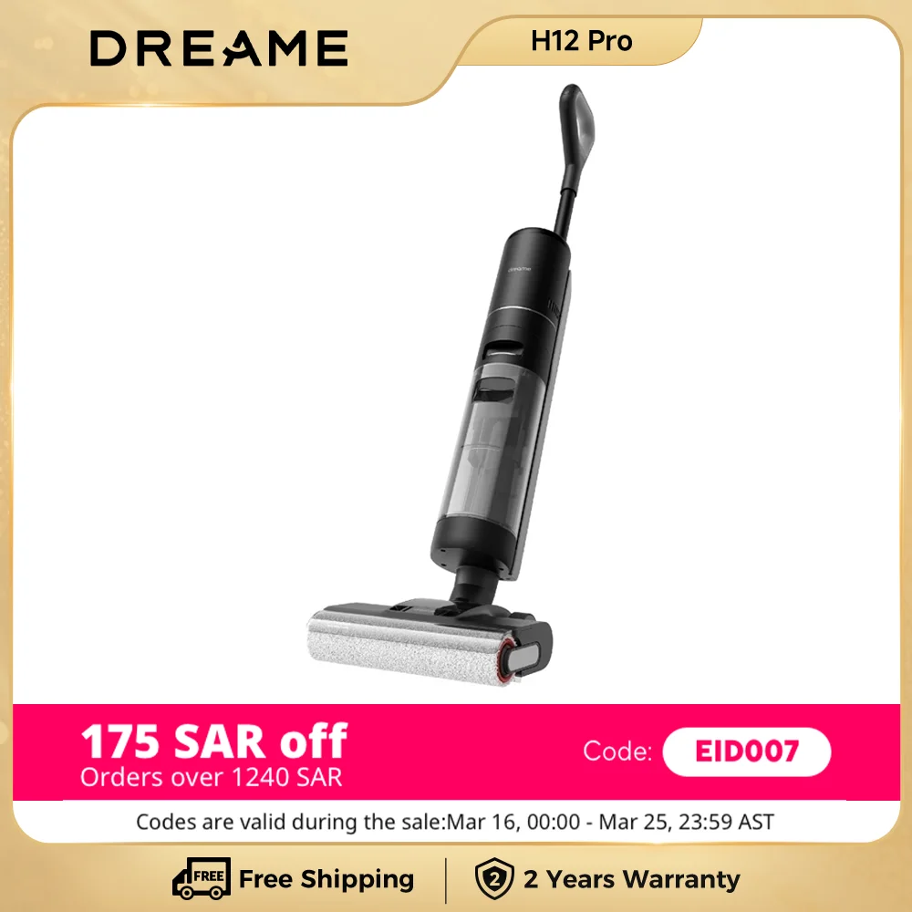 Dreame H12 Core Wet and Dry Vacuum Cleaner Smart Floor Washing Cleaner Mop Self-Cleaning H12 Pro Cordless Vacuum For Hard Floors