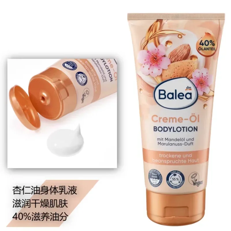 Germany Balea Almond Oil Body Lotion 200ml Hydration Deep Nourishing Moisturizes and Restores Skin Tenderness Skin Care Product