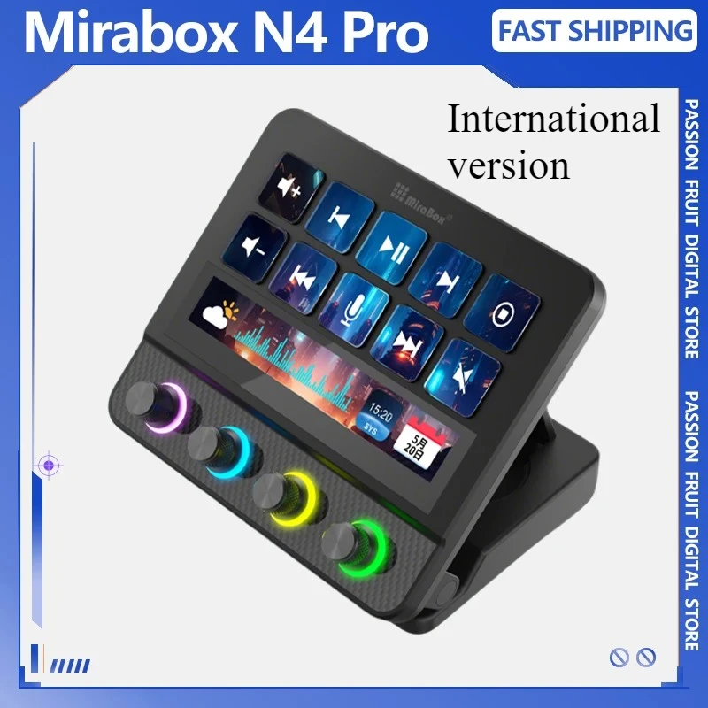 

Новая мини-клавиатура Mirabox N4 Pro Streamdeck, визуальный 10-клавишный макроскоп, клавиатура MBOX, контроллер создания, мультимедийная клавиатура