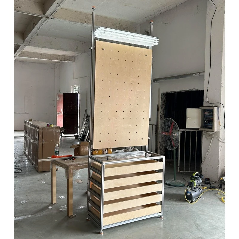 Aluminum profile hole plate shelf floor-to-ceiling multi-layer marine panel home display rack display storage rack