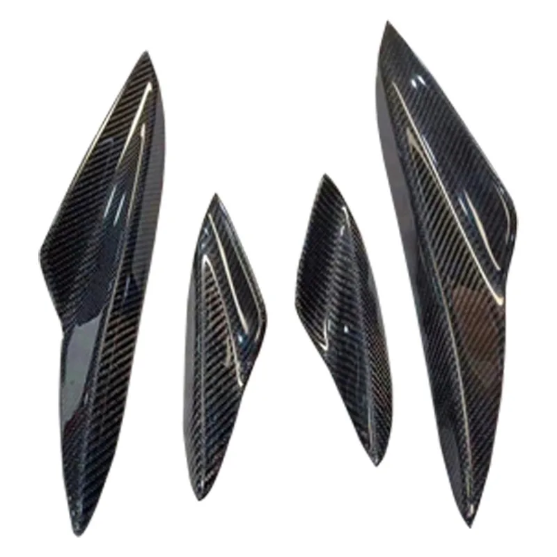 E90 E92 E93 Carbon Fiber Fibre Front Lip Spoiler Wing Canards Fit For BMW 3 Series E90 E92 E93,100% tested well