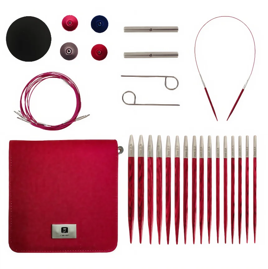 

Interchangeable Crochet Hooks Set Aluminum Ergonomic Handle Case 3.5-8.0mm Sweater Blanket Yarn Knitting Needles DIY Craft Tools