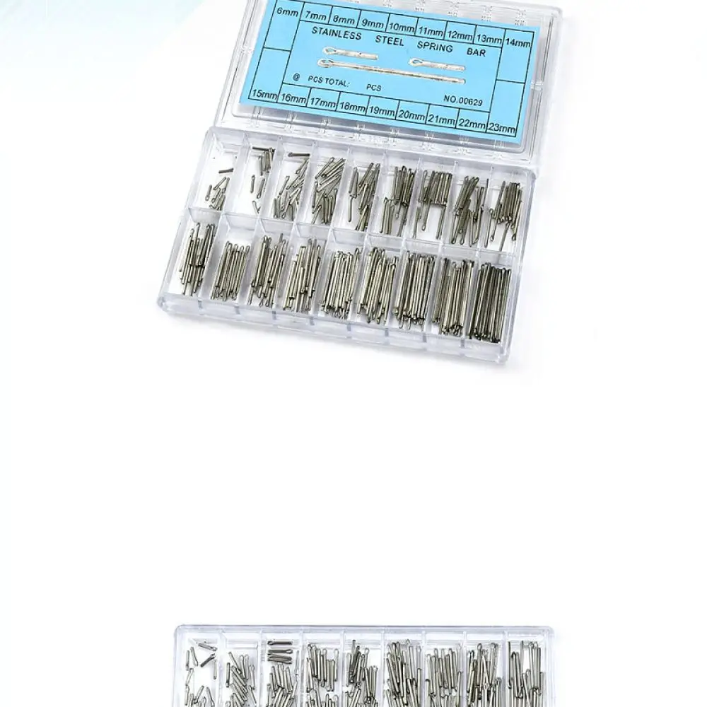Stainless Steel Watch Strap Link Pins Set Repair Tools For Bracelet Connection Rods Assorted Hardware For Watchmaker Supplies