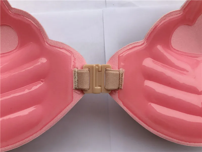 Reggiseni invisibili in Gel senza spalline con fibbia anteriore Push-Up autoadesivi in Silicone di alta qualità con 2 cinghie trasparenti