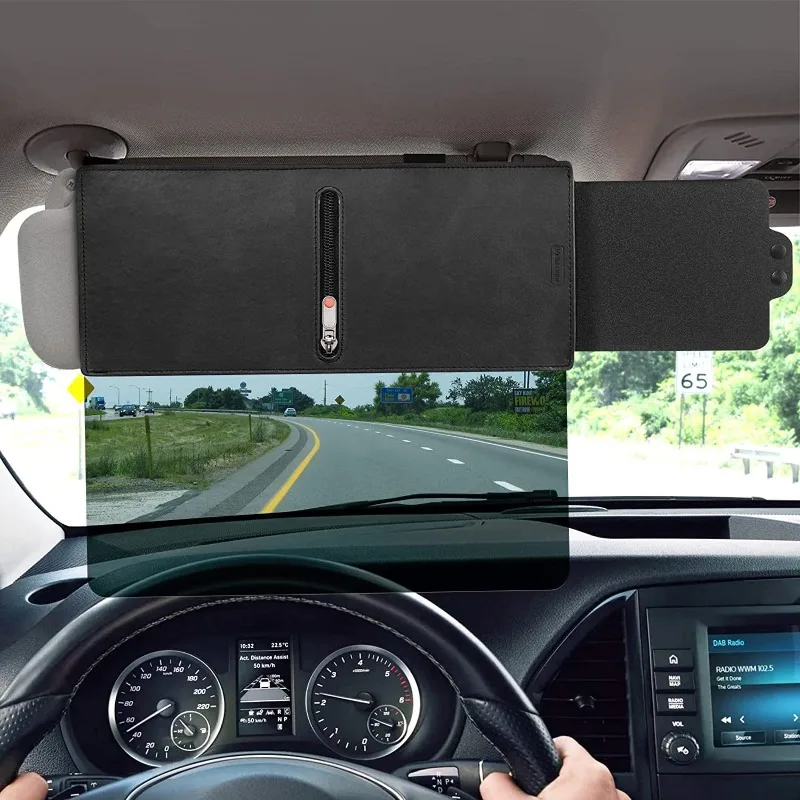Telescopic car sunshade Adjustable sunshade Anti-glare sunscreen Zippered sunshade