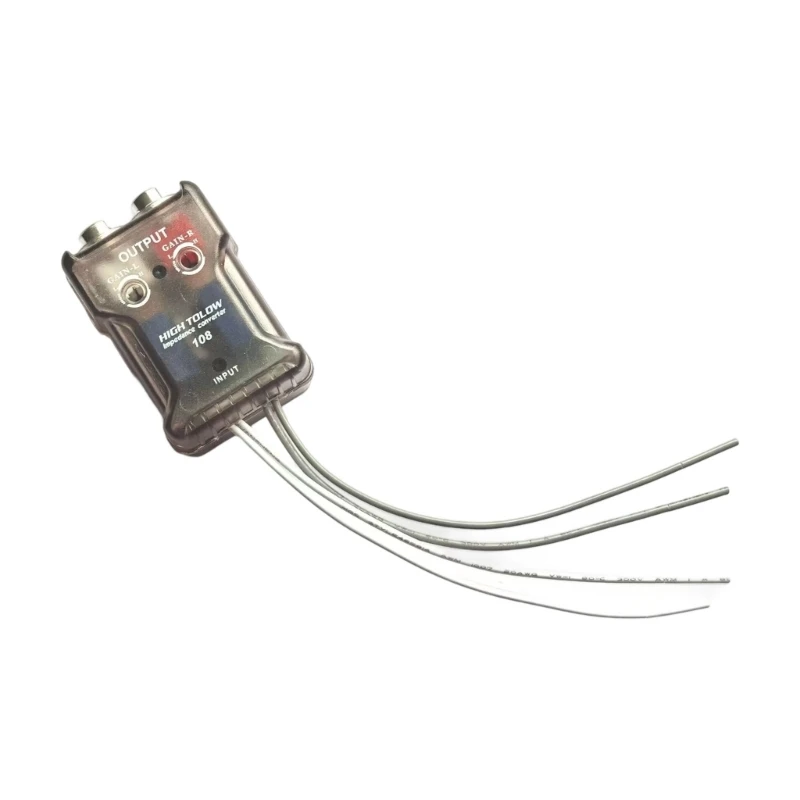 547B Strong Plastic Line Level Converter Stereo Hight to Low Converter 2-Channel