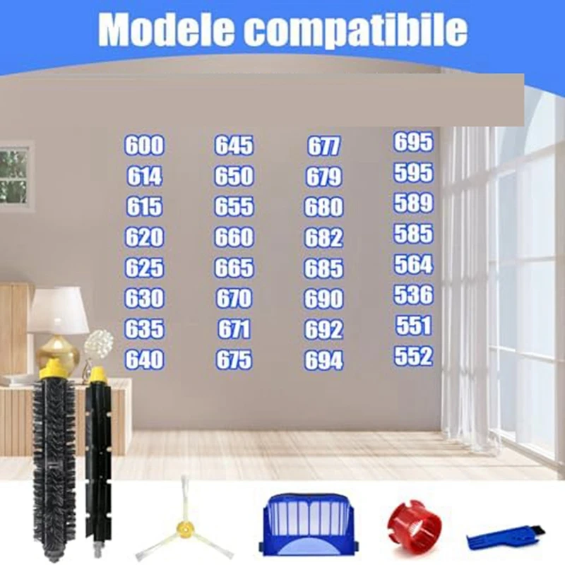 B02C-vervangende onderdelen voor Irobot Roomba 600 500-serie 694 695 677 671 690 680 660 650 620 614 595 585 564 vacuümrobot