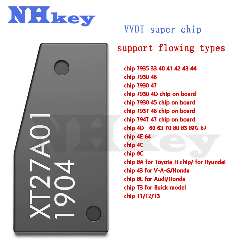 Xhorse VVDI Super Chip XT27A01 XT27A66 Transponder for ID46/47/4D/45/46/47/63/4E 64/4C/8C/8A/43/T3 for VVDI 2 Mini Key Tool