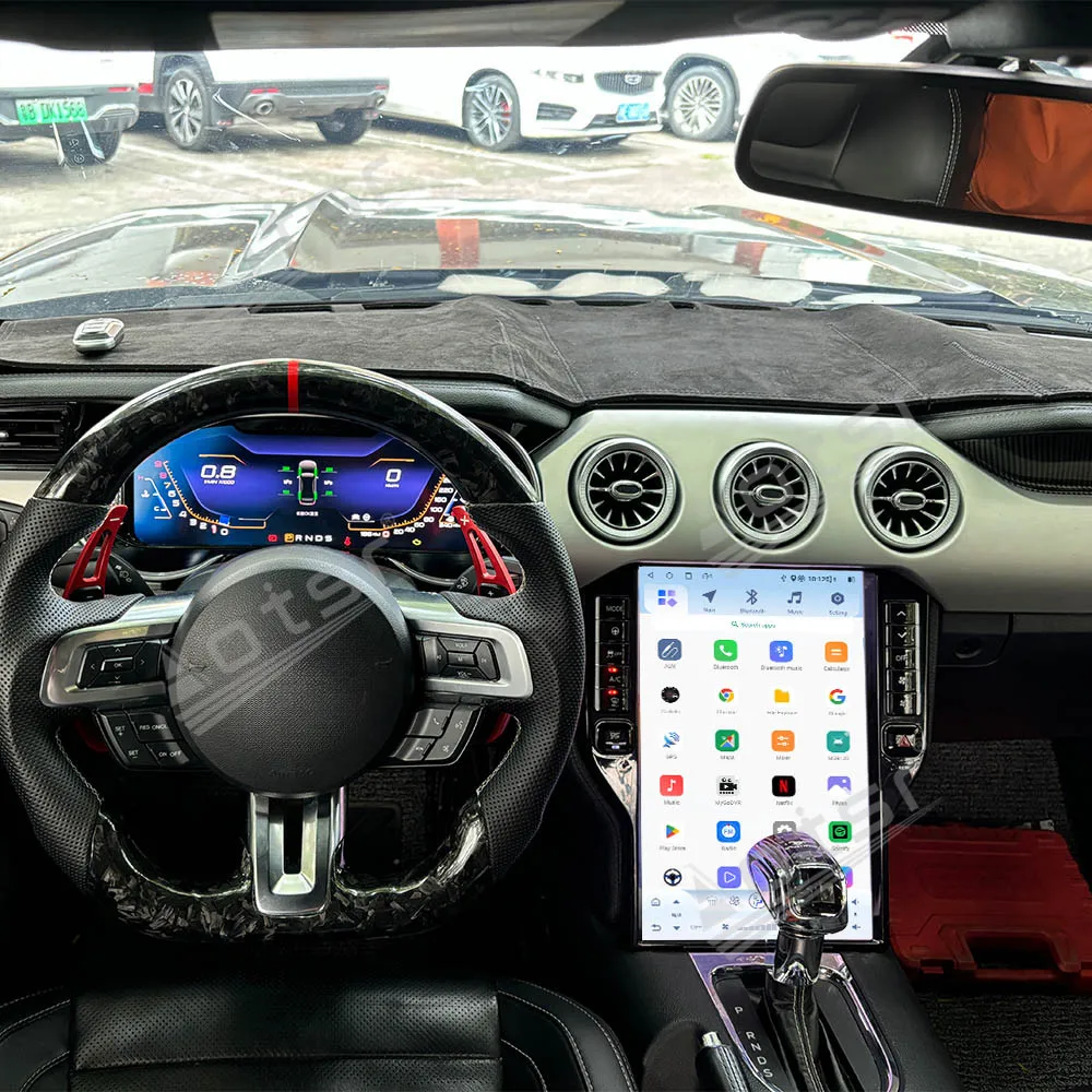 14.5 Inch Touch Screen Car Radio For Ford Mustang 2015–2021 GPS Navigation Stereo Multimedia Play CarPlay Android Auto Head Unit