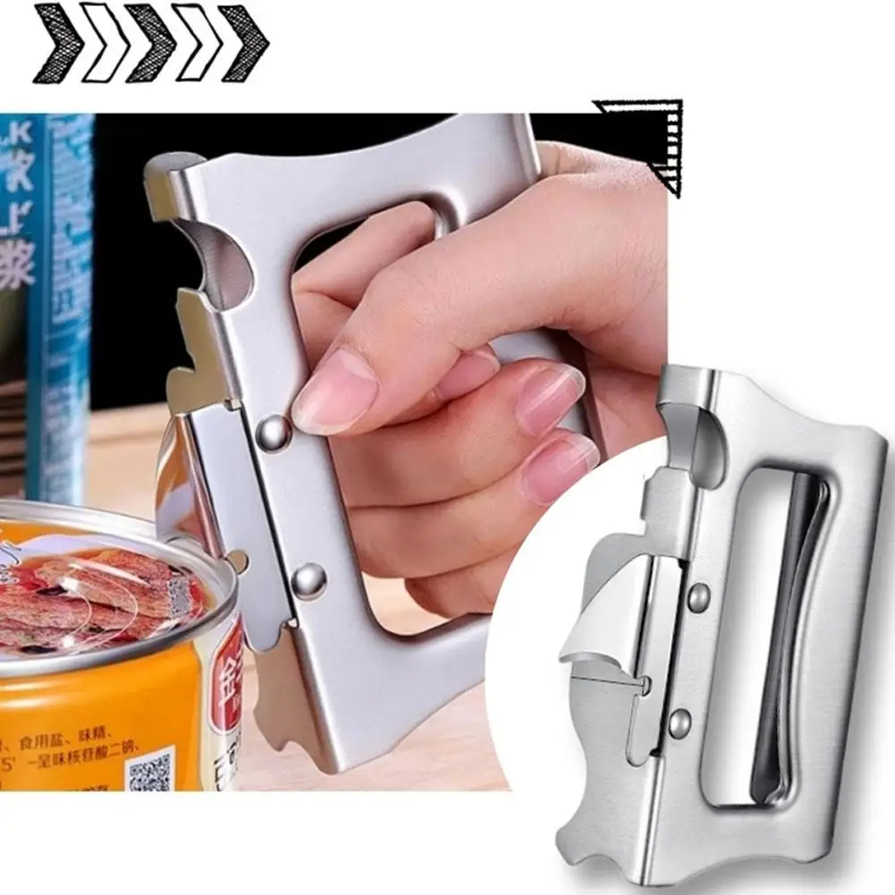 1pcs Stainless Steel Beer Bottle Opener Wallet Pocket Restaurant Tool Kitchen Accessories Multifunction Bar J1g5