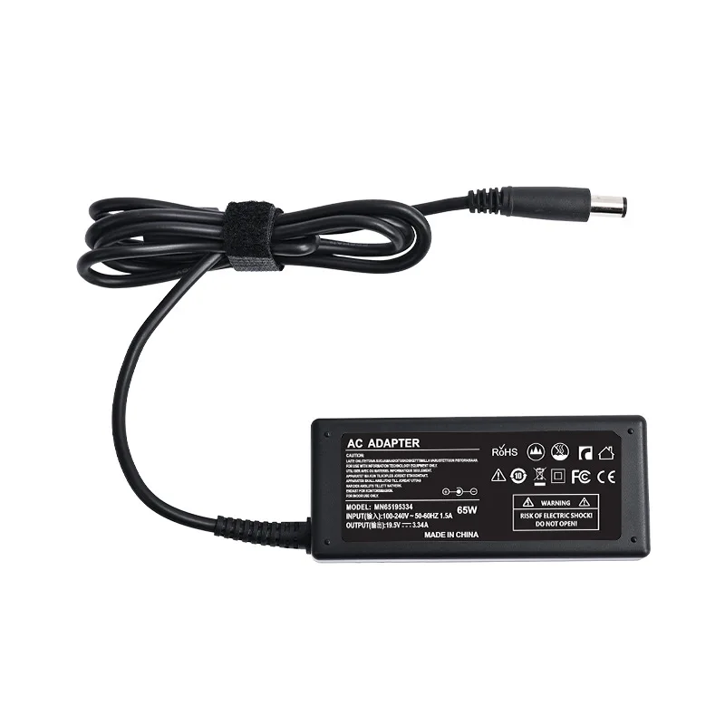 Chargeur AC pour ordinateur portable, adaptateur pour Dell Latitude E5250 E5440 E5450 E5540 E5550 E6420 E6430 E6440 HA65NM130, 19.5V, 3.34A, 65W, 7.4x5.0mm