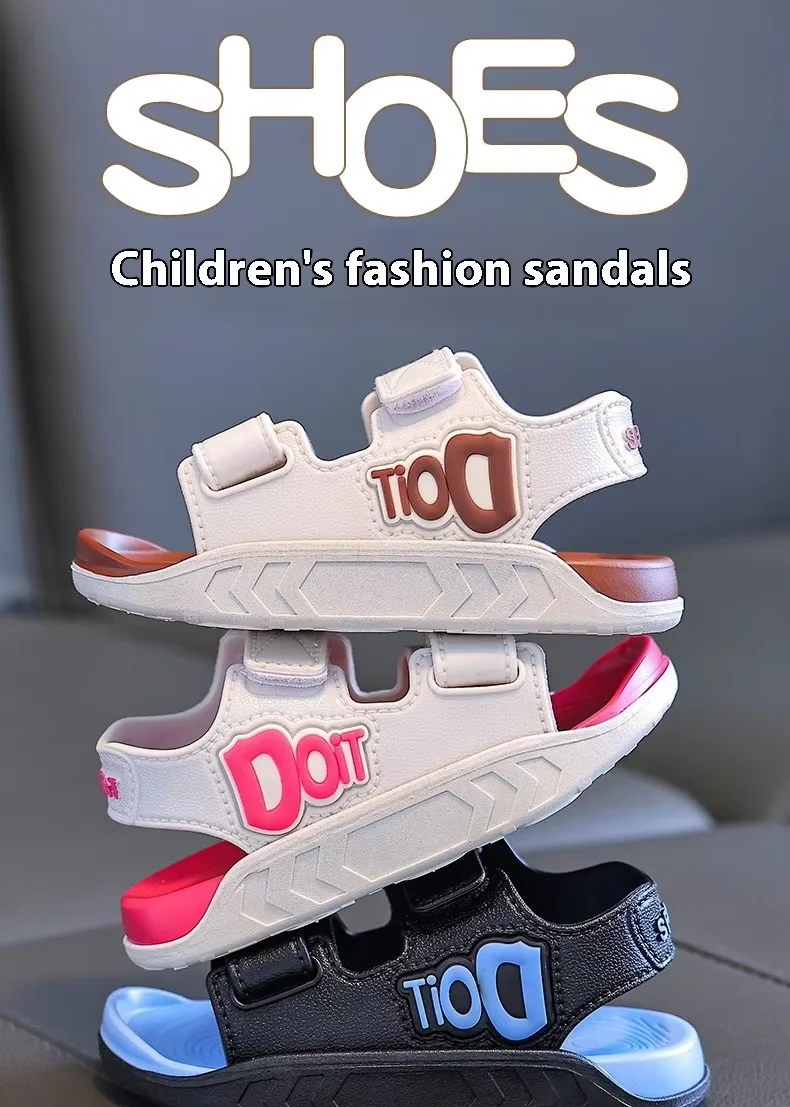 

Children's Sandals Comfortable Soft Bottom Non-slip Baby Sandals Convenient Velcro Toddler Shoes for Boys and Girls Universal