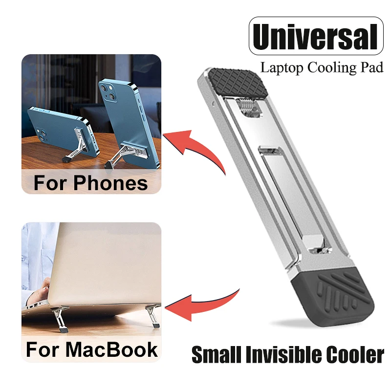 Mini Foldable Laptop Stand Portable Notebook Support Base Holder Adjustable Riser Cooling Bracket Universal For Laptop Tablet