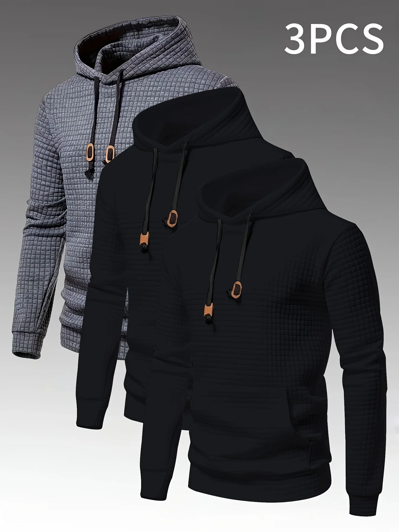 

Casual Loose Men's Solid Color American Trendy Brand Hoodie Top Spring Autumn Outdoor Sports Fashion Streetwear